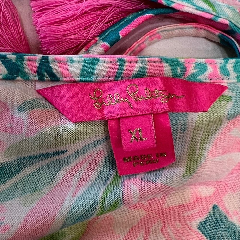 Lilly Pulitzer Margot Halter Swing Dress Hot on the Scene Print XL - Picture 5 of 9